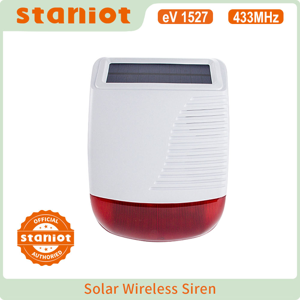 Outdoor Lighting Wireless - Staniot Wireless Outdoor Solar Strobe Siren