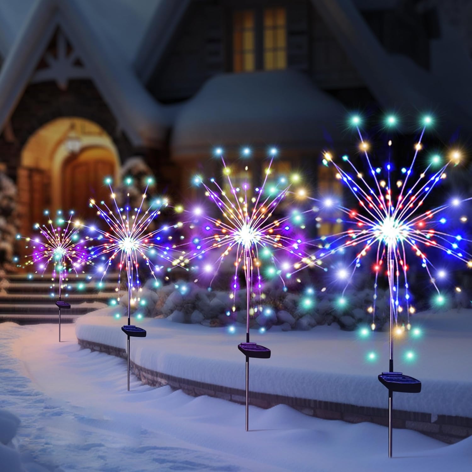 Outdoor Lighting Effects - Solar LED Firework Fairy Lights Outdoor
