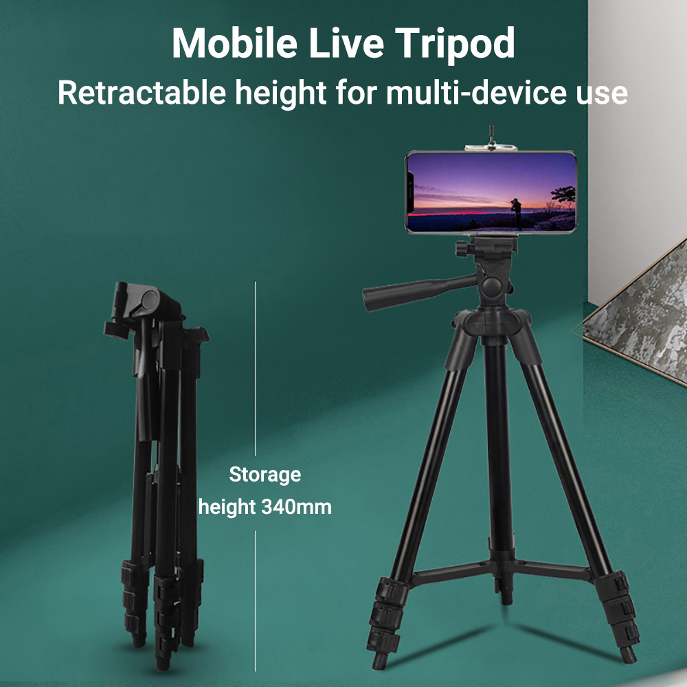 Outdoor Lighting Setup Photography - Adjustable Aluminum Tripod Stand Foldable Camera