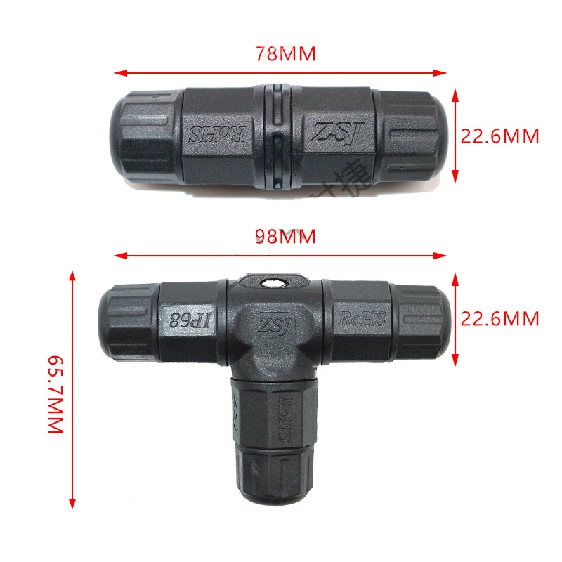 Outdoor Lighting Joint Box - 2Pin L20 Cable Connector for Light