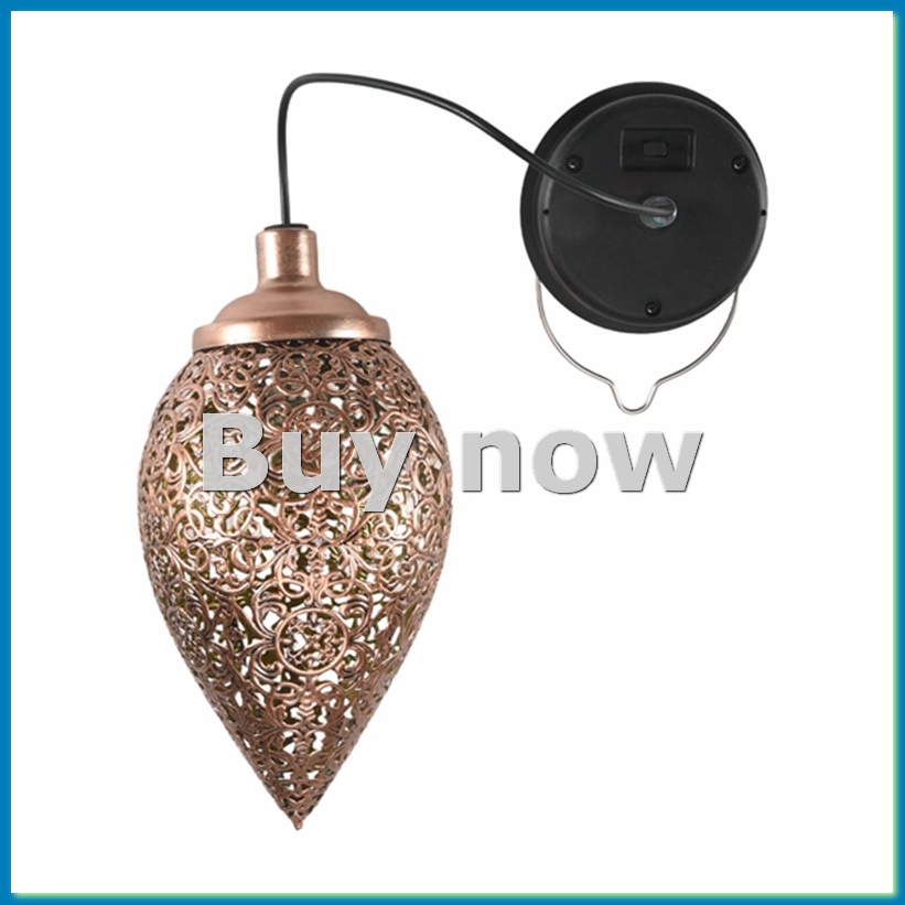 Outdoor Lighting Kits - Solar Powered LED Moroccan Hanging Lantern