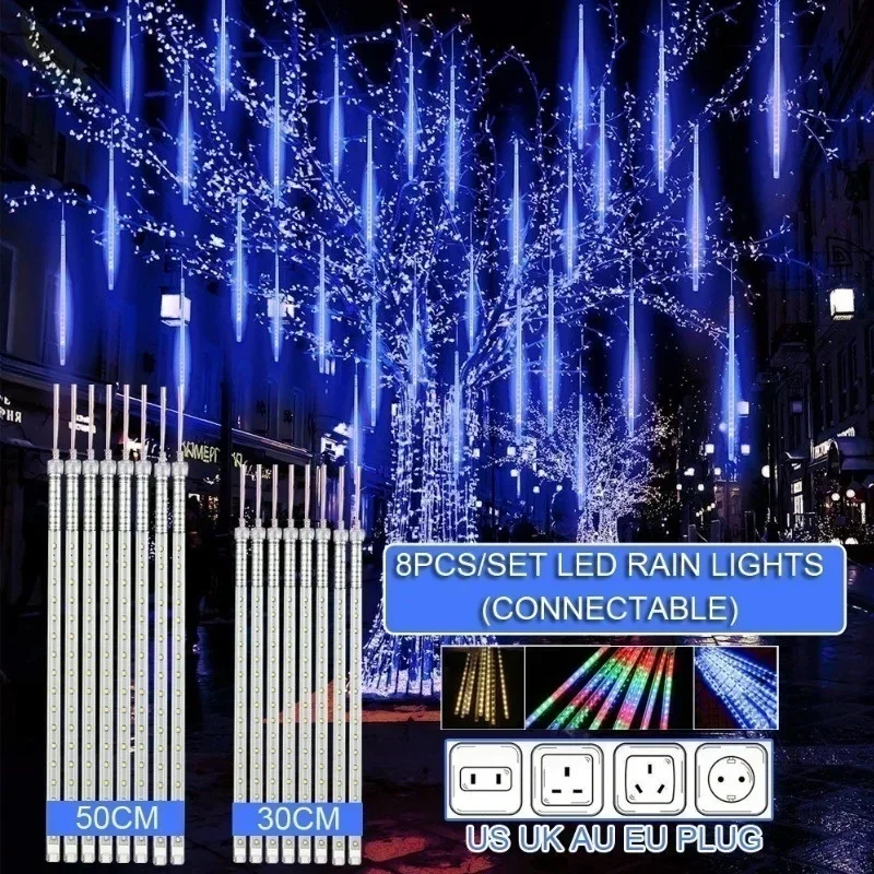 Outdoor Lighting Effects - 30cm /50cm Waterproof Meteor Shower Rain