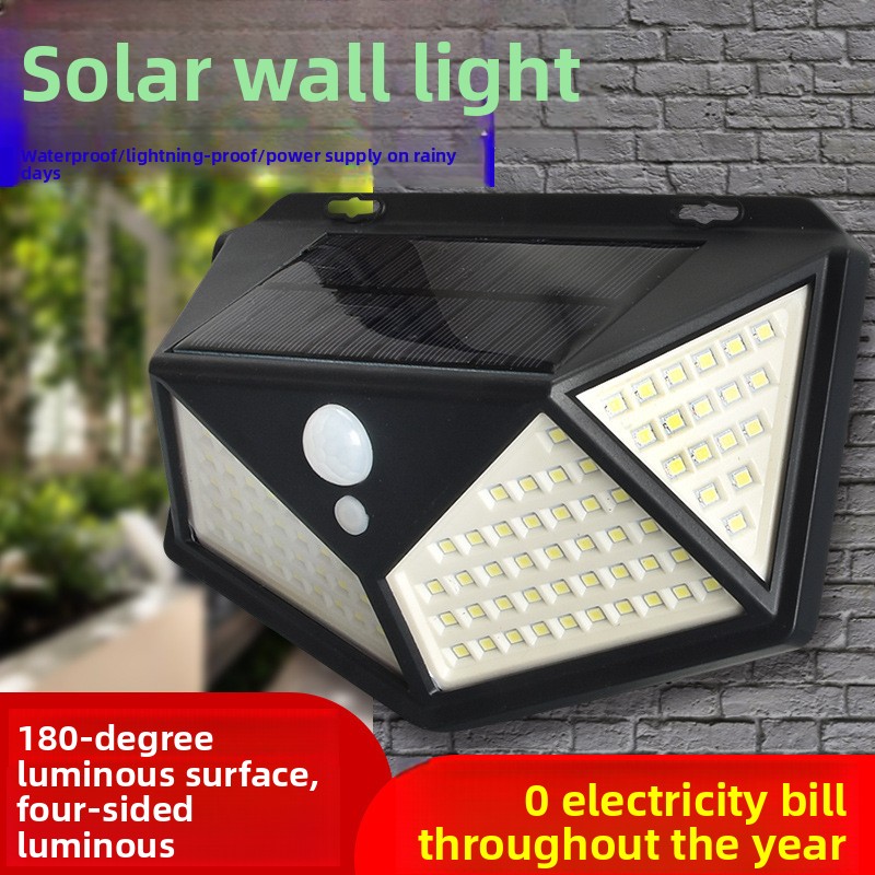 114LED Solar Panel Wall Light, - Outdoor Lighting On Amazon review and price