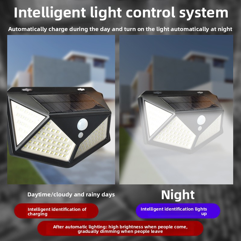 114LED Solar Panel Wall Light, - Outdoor Lighting On Amazon review and price