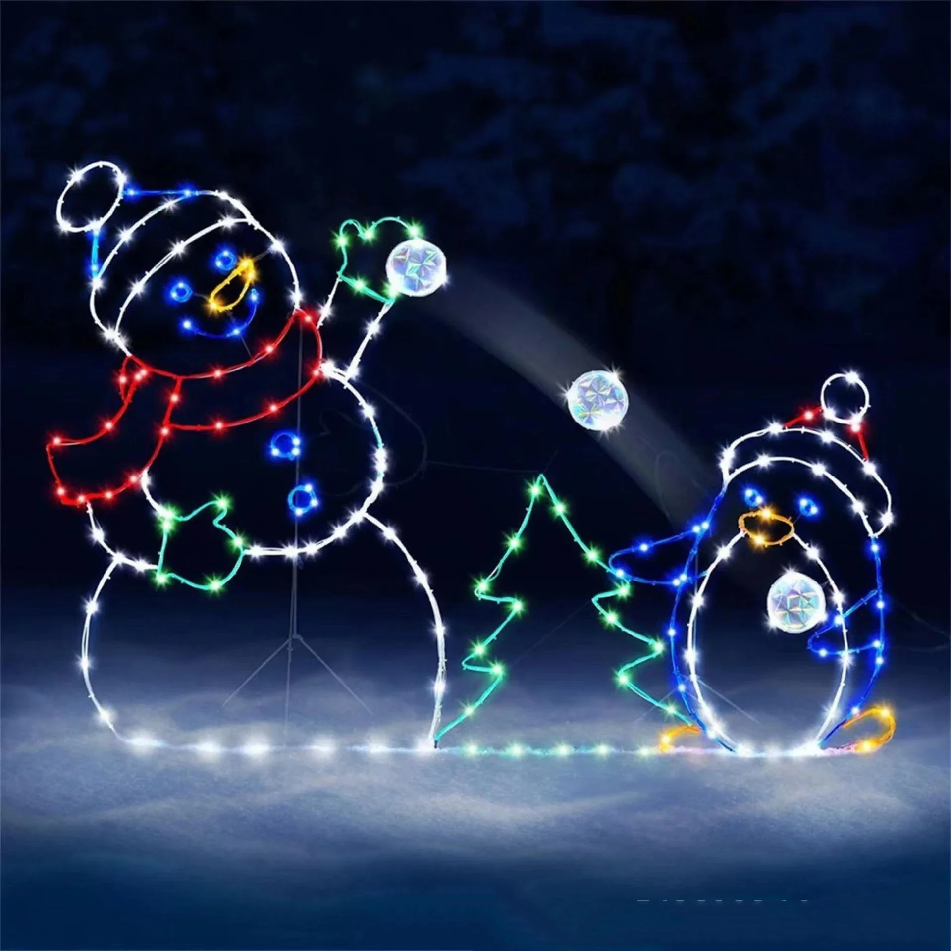Animated Snowball Light LED Gl - Outdoor Lighting Effects review and price