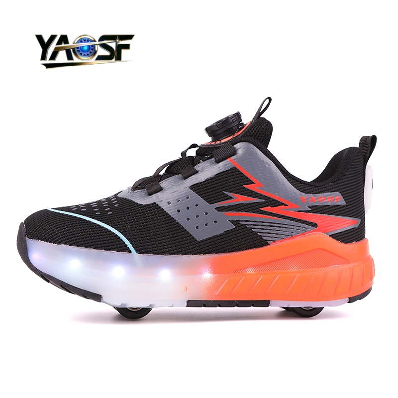Kids 4-Wheel LED Light Up Shoe - Outdoor Lighting Effects review and price