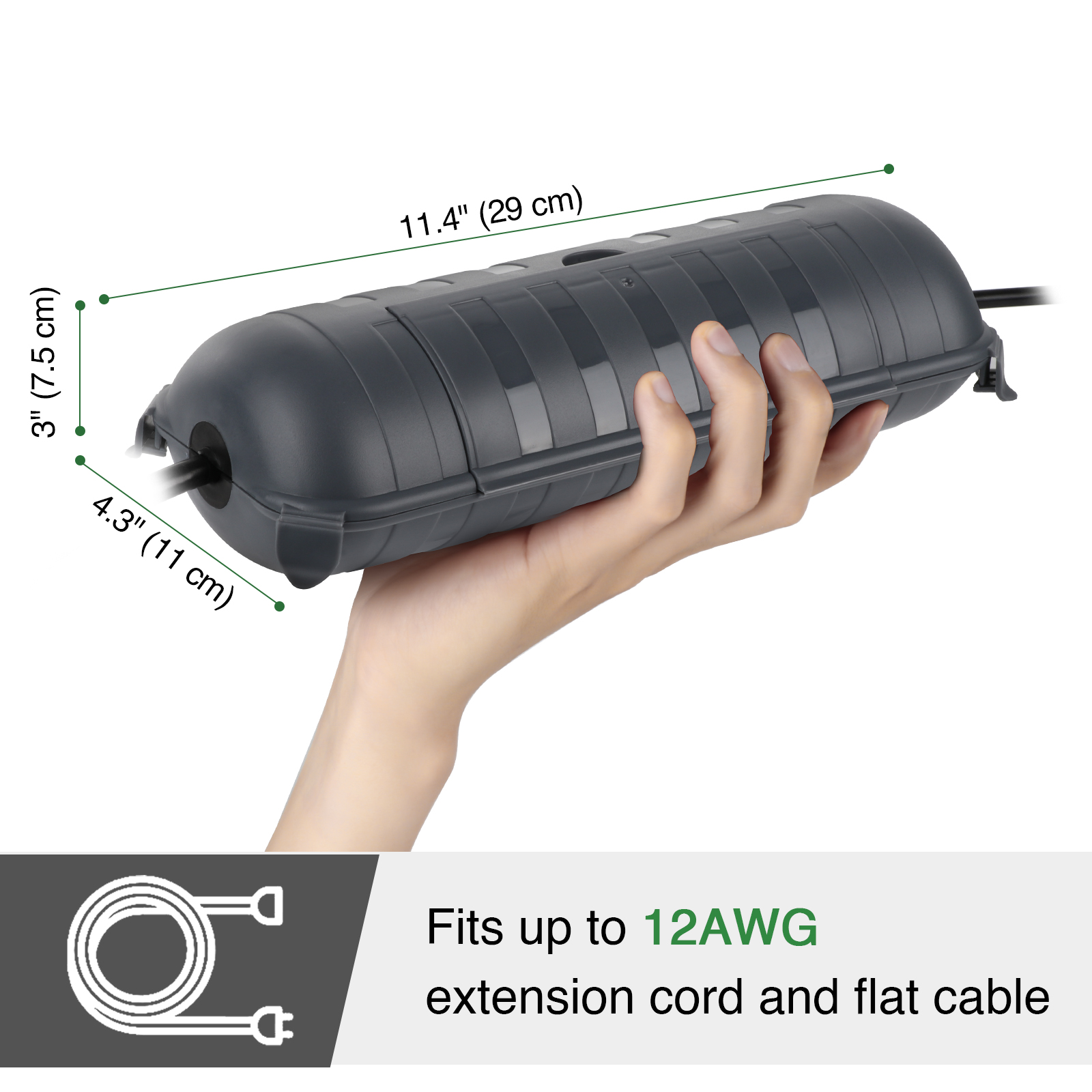 Large Weatherproof Outdoor Ele - Outdoor Lighting Extension Cable review and price