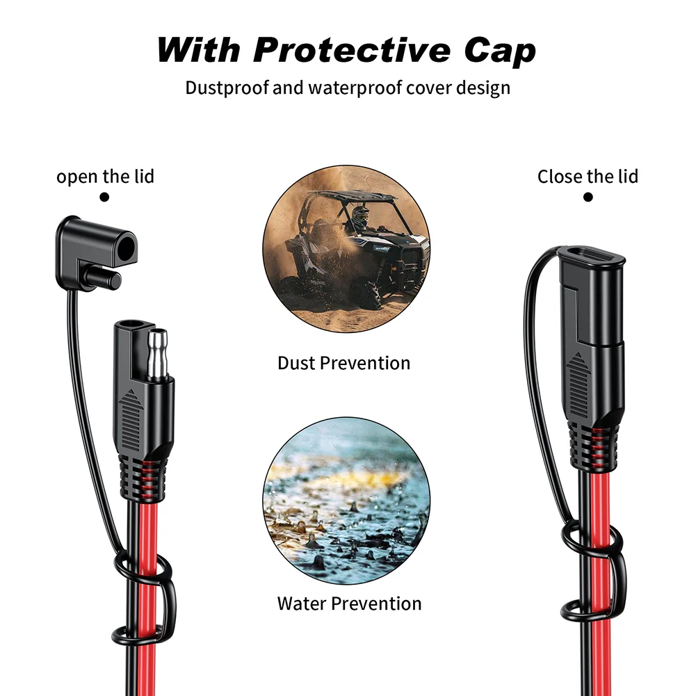 1/4/6/8M SAE to SAE 12V-36V Po - Outdoor Lighting Extension Cable review and price