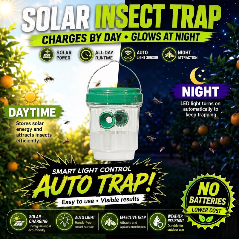 Solar Powered Fruit Fly Traps  - Outdoor Lighting Solar Panel review and price