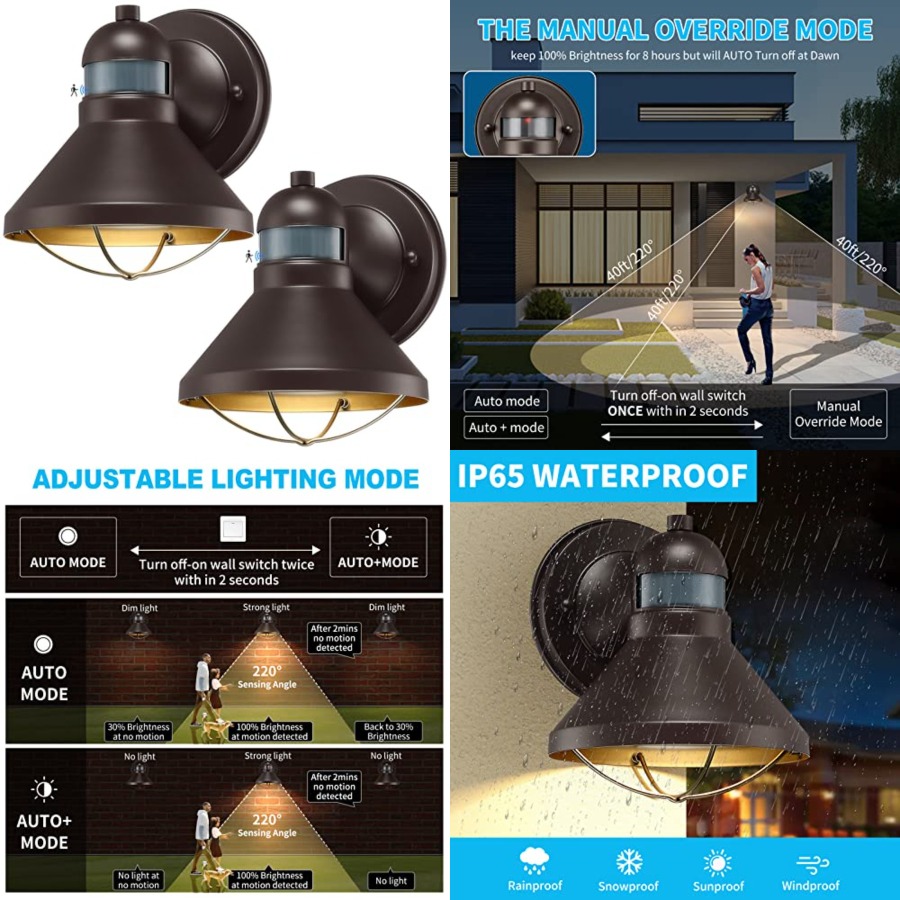 2 Pack Motion Sensor Outdoor L - Outdoor Lighting Sensor review and price