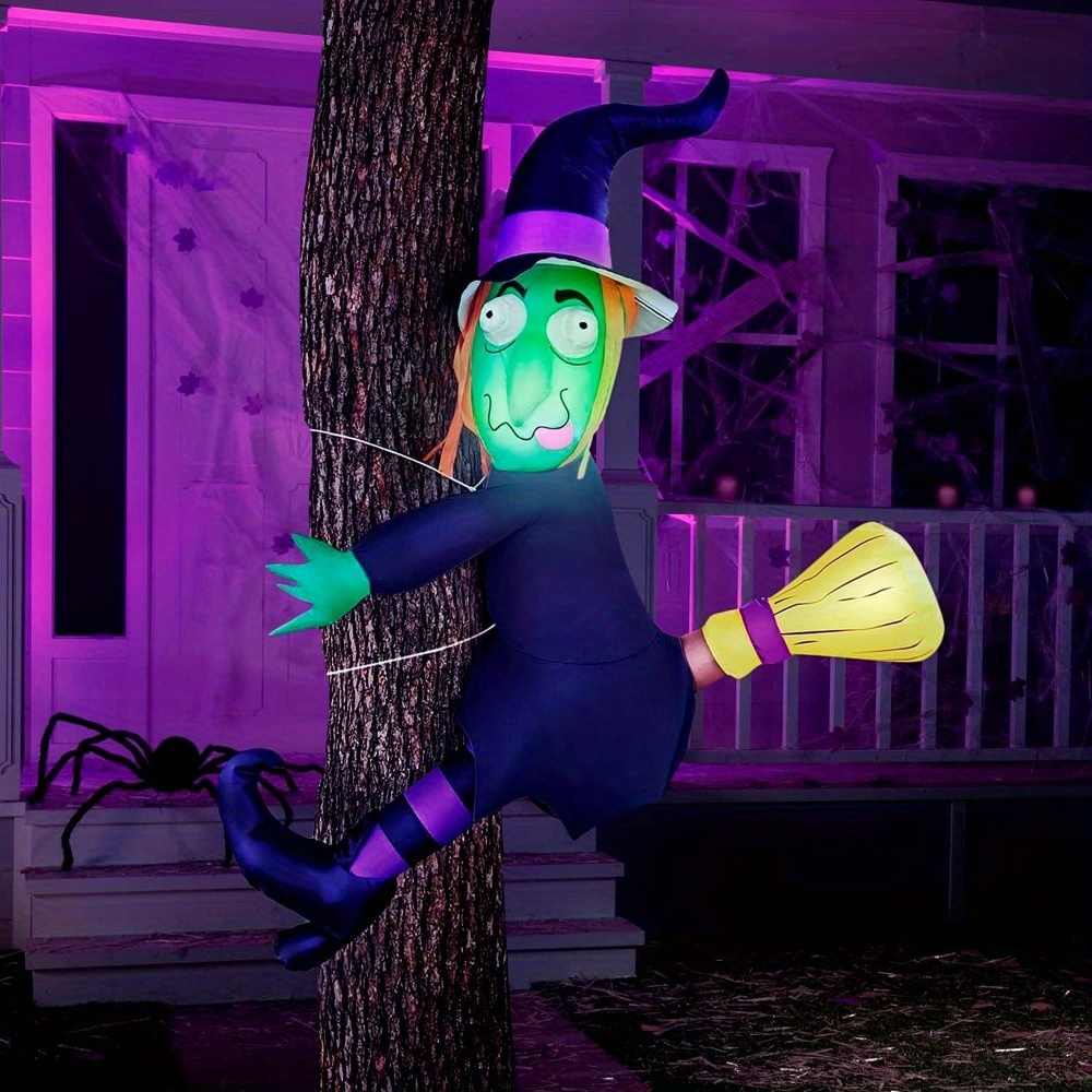 4FT Halloween Inflatable Witch - Outdoor Lighting Effects review and price