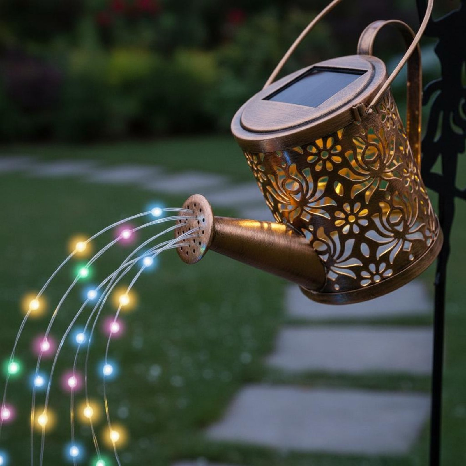 Solar Fairy Watering Can Light - Outdoor Lighting For Patio review and price