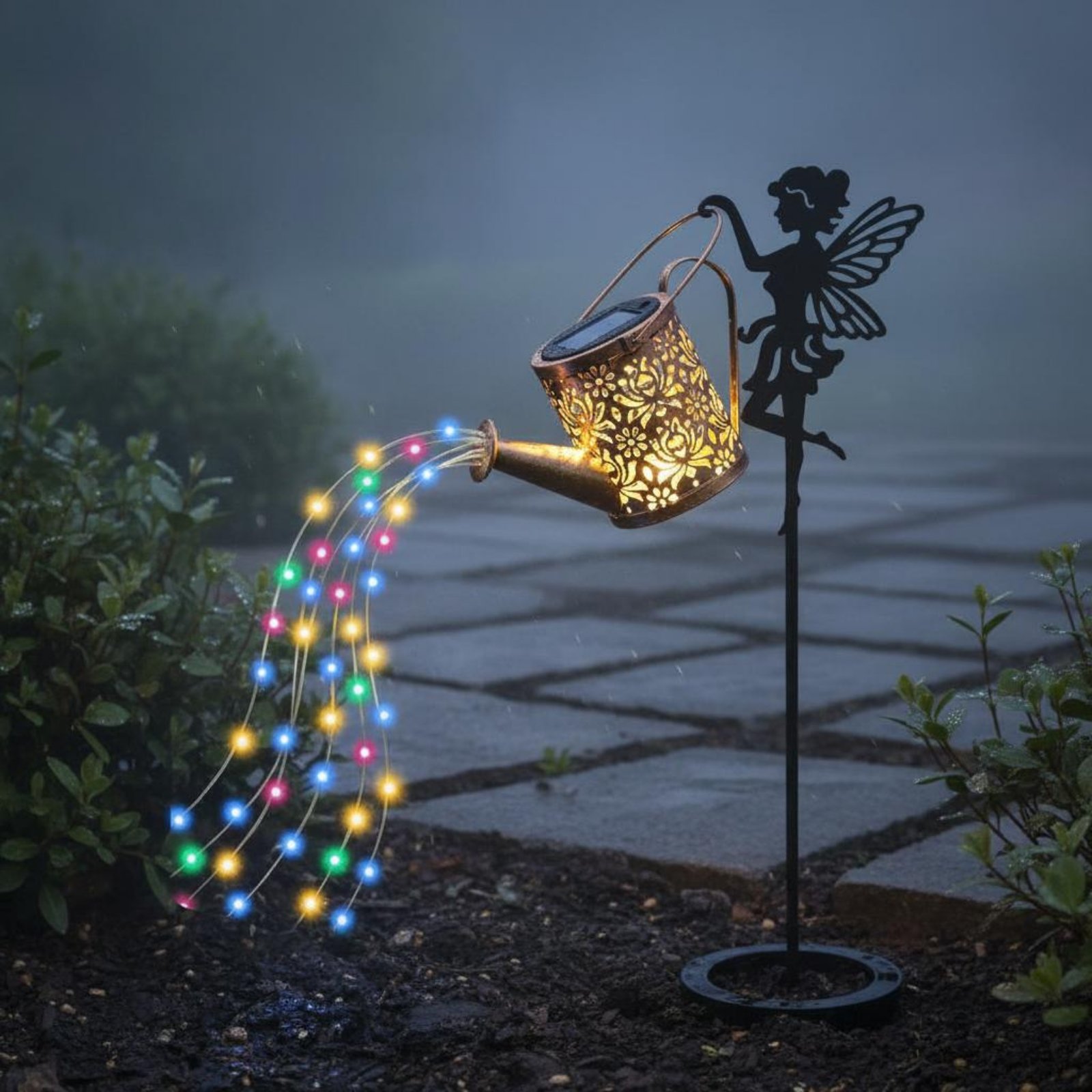 Solar Fairy Watering Can Light - Outdoor Lighting For Patio review and price