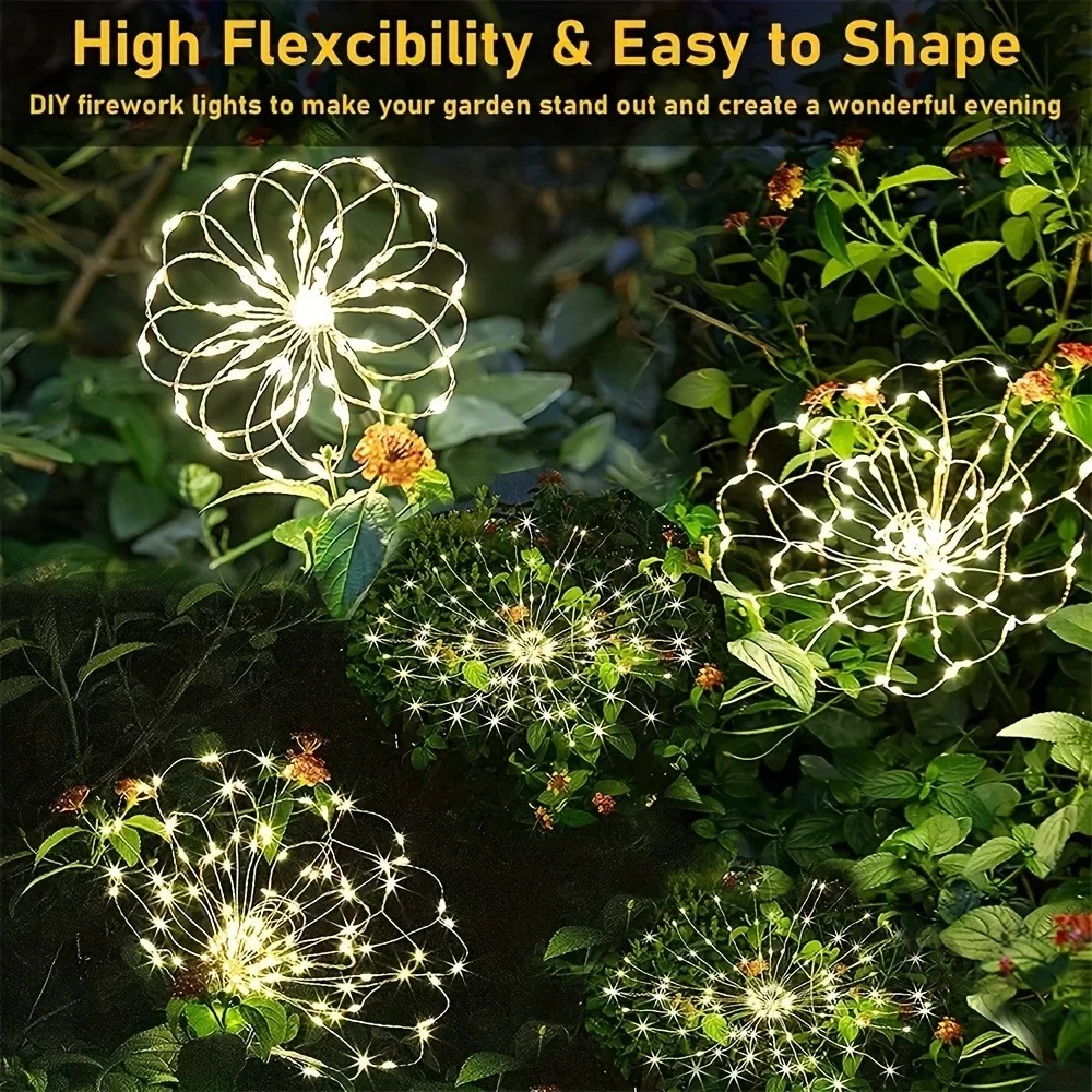 Solar LED Firework Fairy Light - Outdoor Lighting Effects review and price