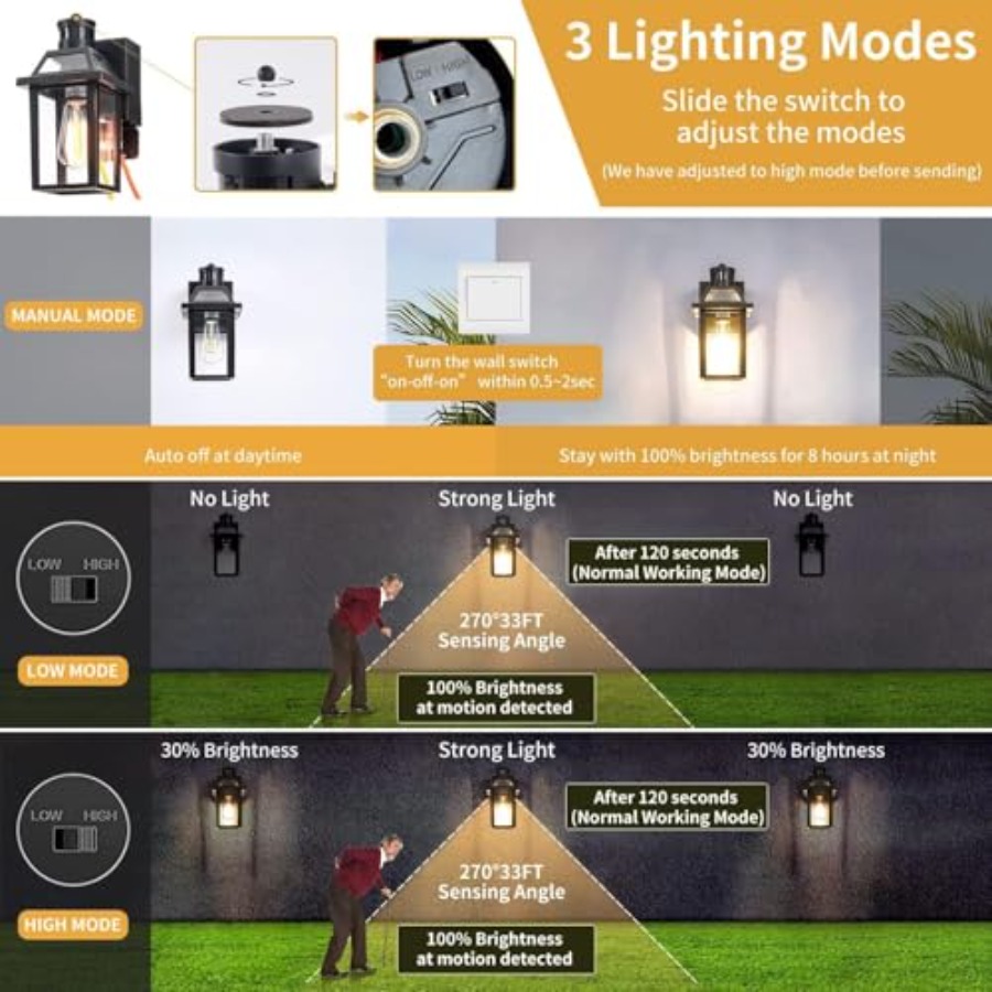 Porch Lights with GFCI Outlet, - Outdoor Lighting No Outlet review and price