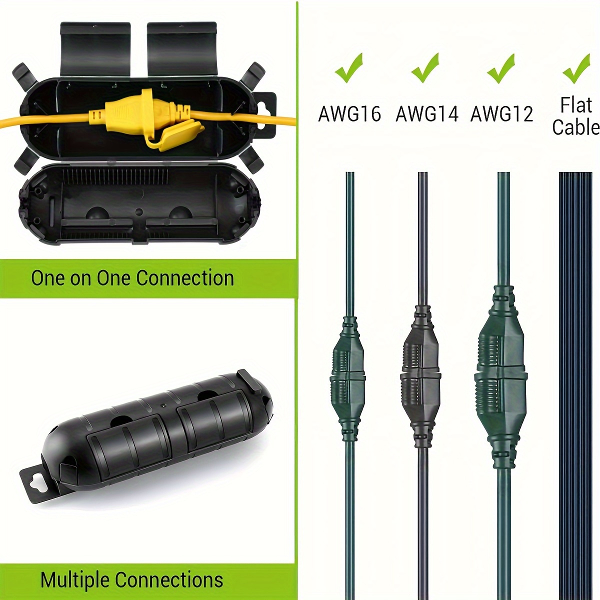 Extension Cord Plug Connection - Outdoor Lighting Extension Cable review and price