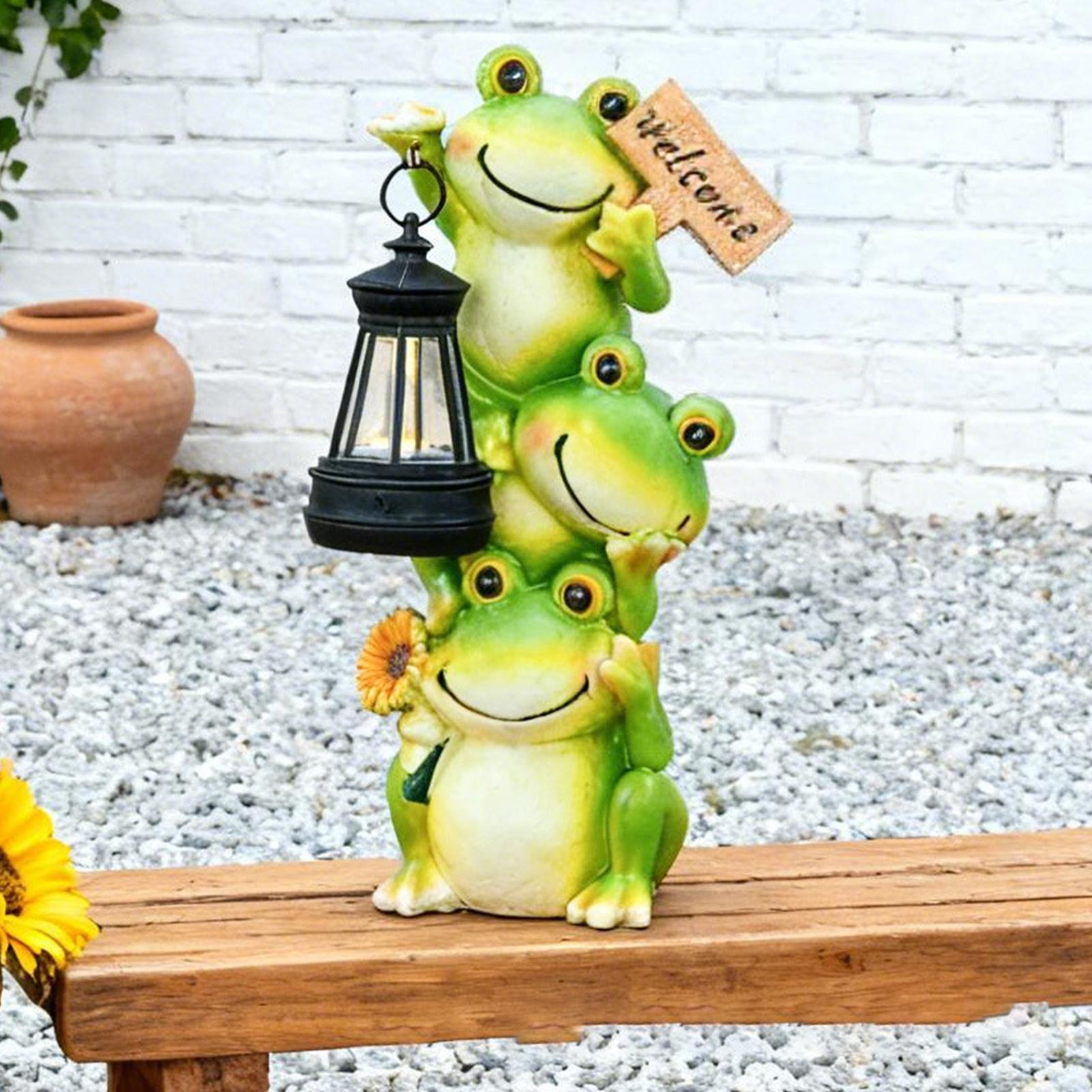 Solar Garden Light Frog Statue - Solar Path Light review and price