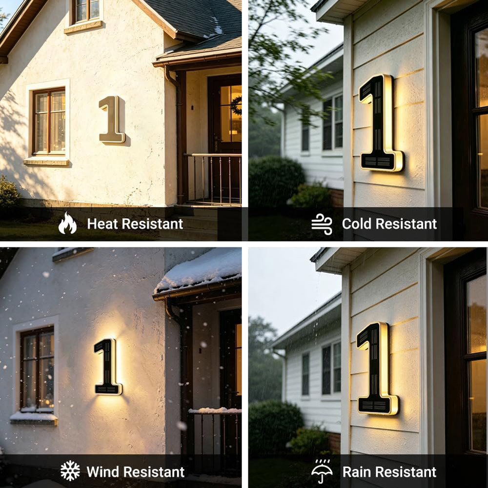 12cm Solar Outdoor House Numbe - Outdoor Lighting Solar Panel review and price