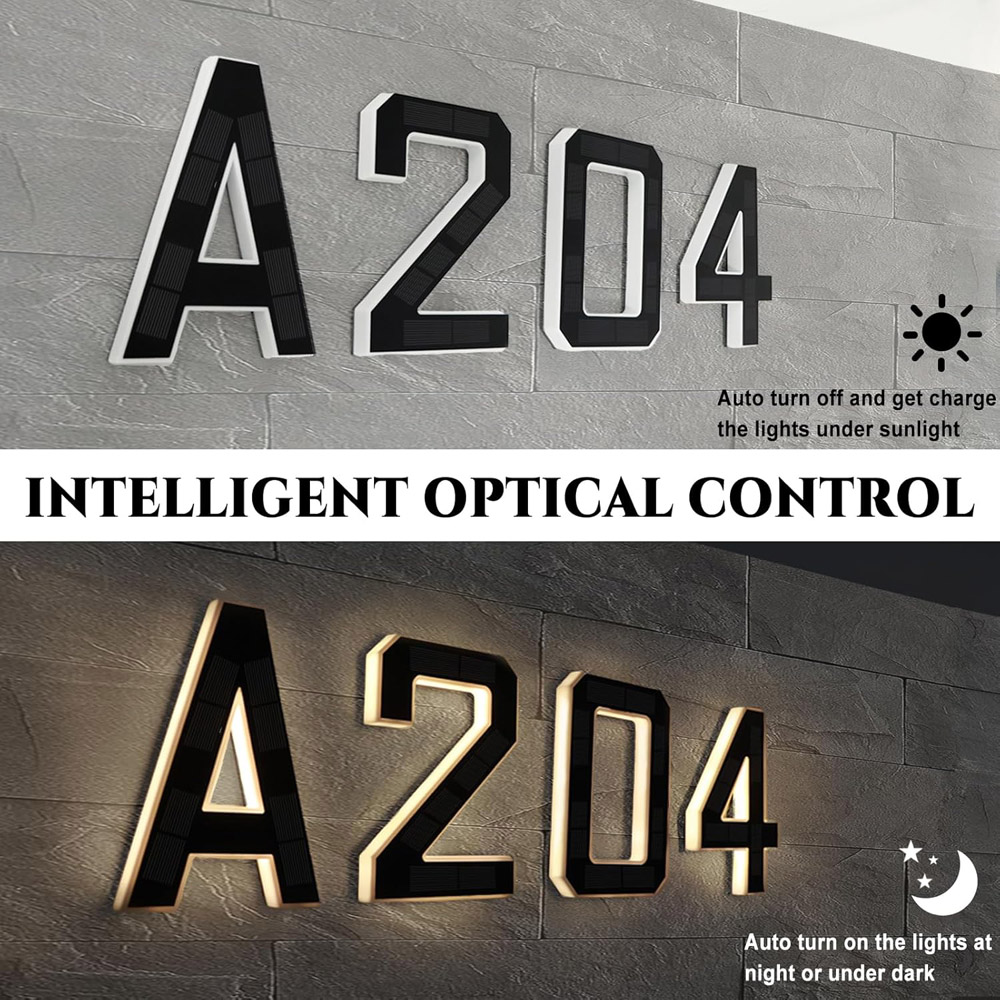12cm Solar Outdoor House Numbe - Outdoor Lighting Solar Panel review and price