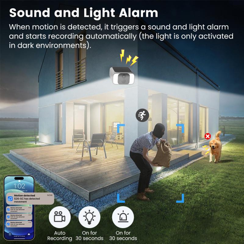EOENK 3MP Outdoor Solar Camera - Outdoor Lighting Wireless review and price