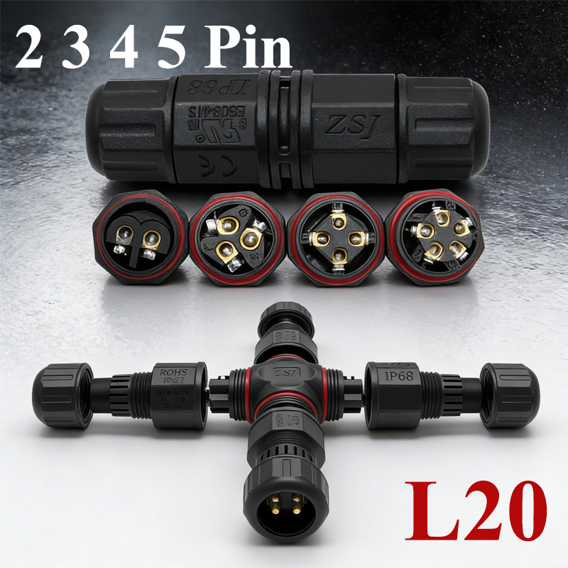 2Pin L20 Cable Connector for L - Outdoor Lighting Joint Box review and price