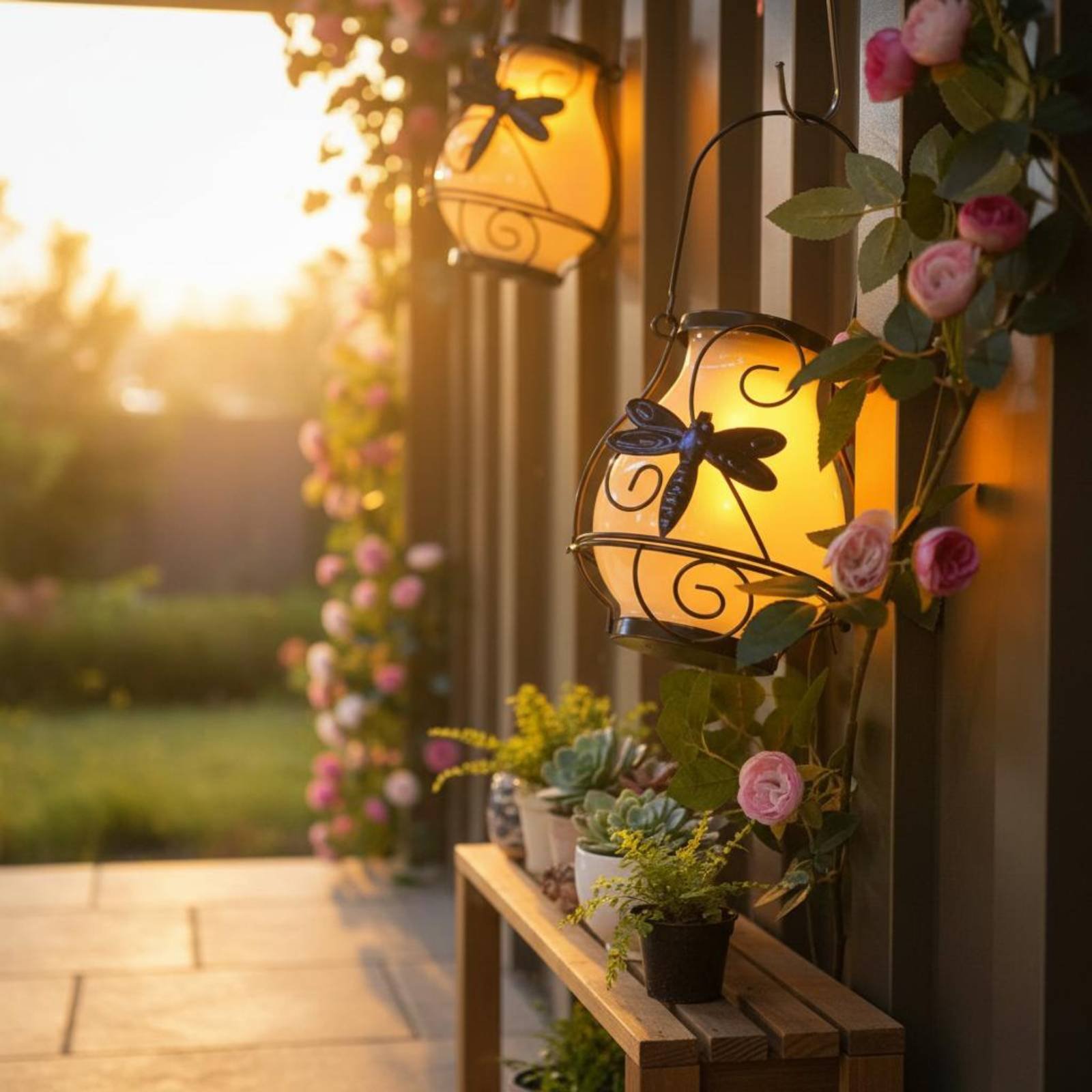 Solar Butterfly Lantern Waterp - Outdoor Lighting For Patio review and price