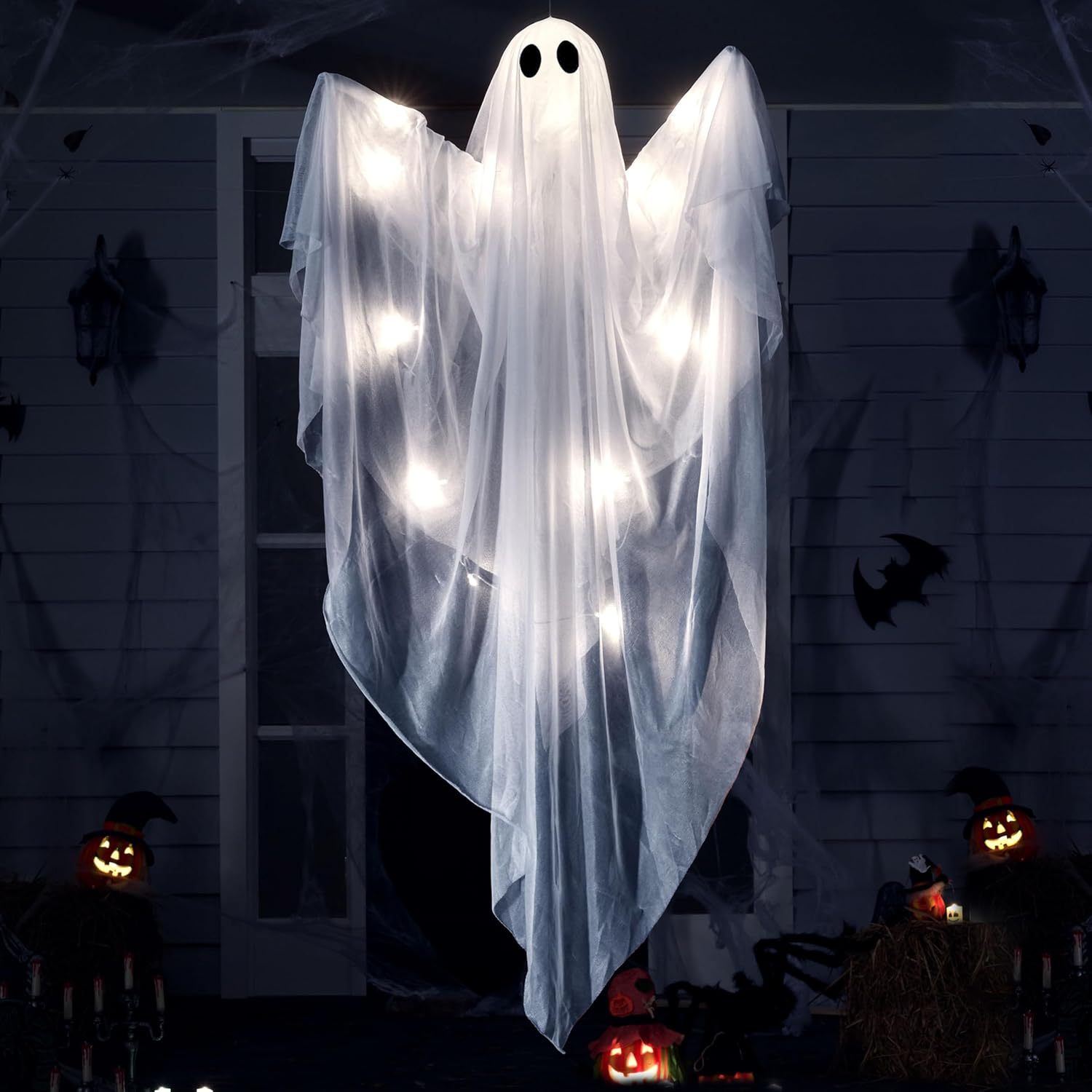 Halloween Hanging Light up Gho - Outdoor Lighting Effects review and price