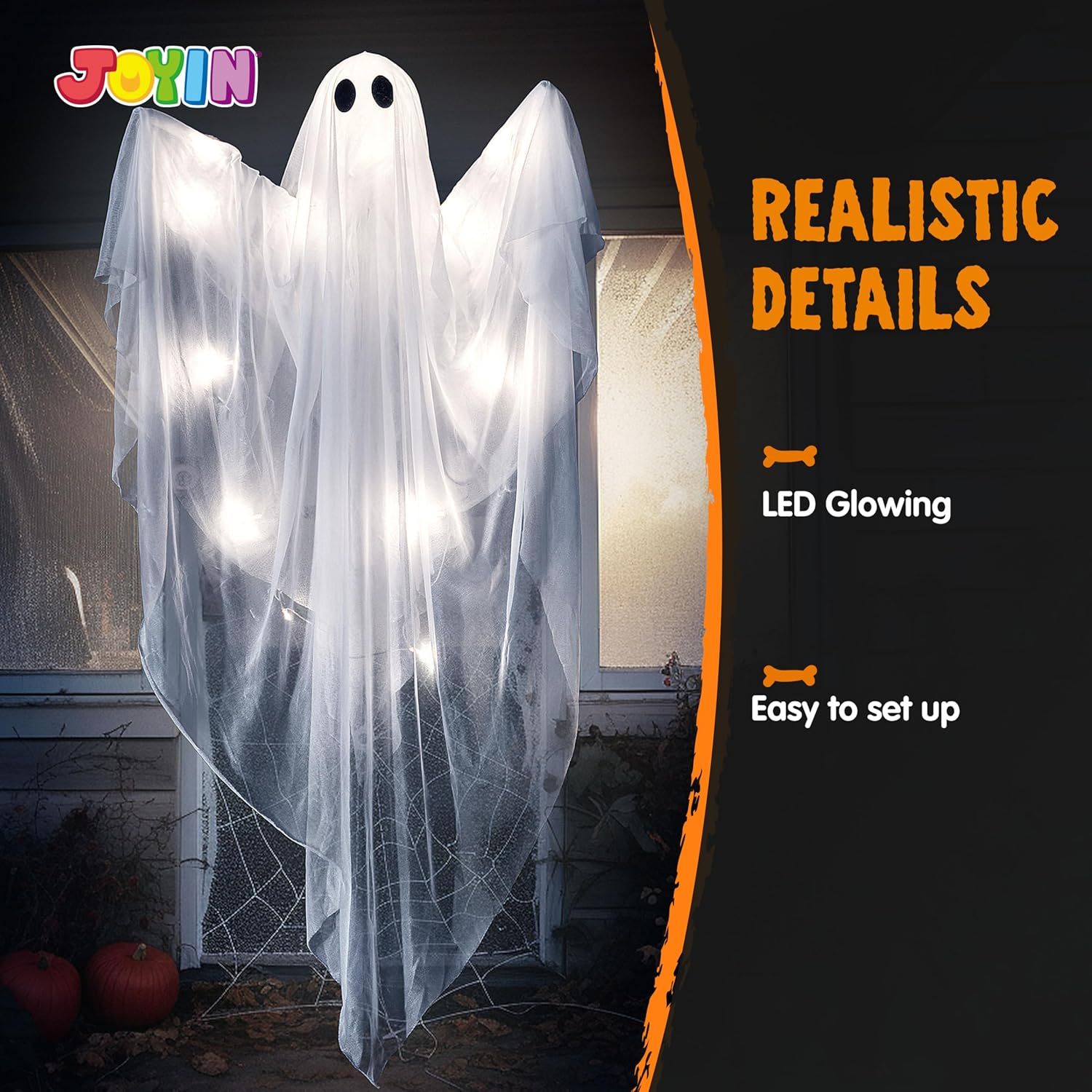 Halloween Hanging Light up Gho - Outdoor Lighting Effects review and price
