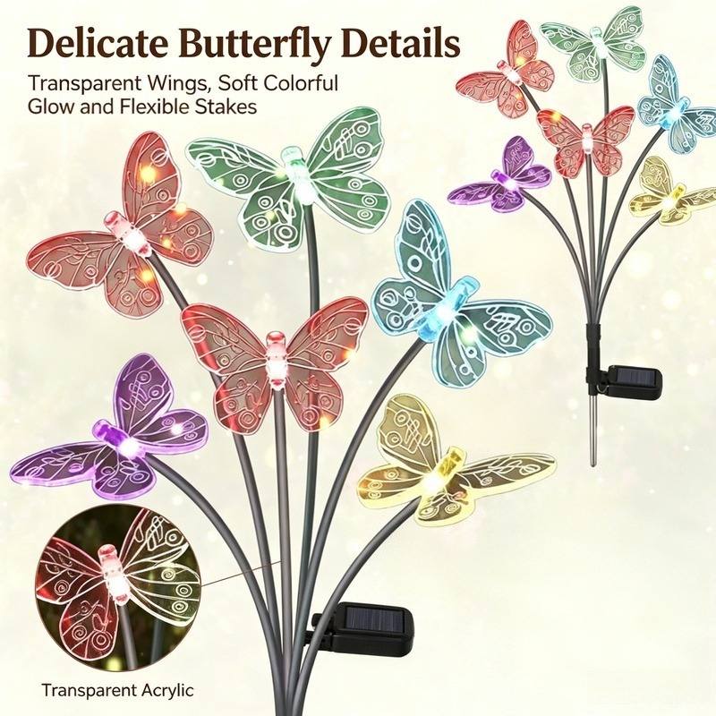 Solar Powered Butterfly Lights - Outdoor Lighting For Patio review and price