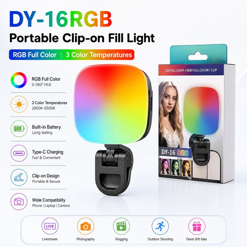 Portable RGB LED Fill Light Po - Outdoor Lighting In Photography review and price