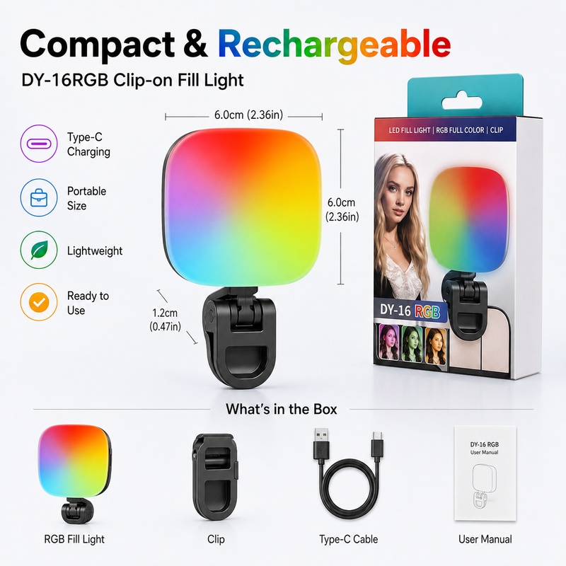 Portable RGB LED Fill Light Po - Outdoor Lighting In Photography review and price