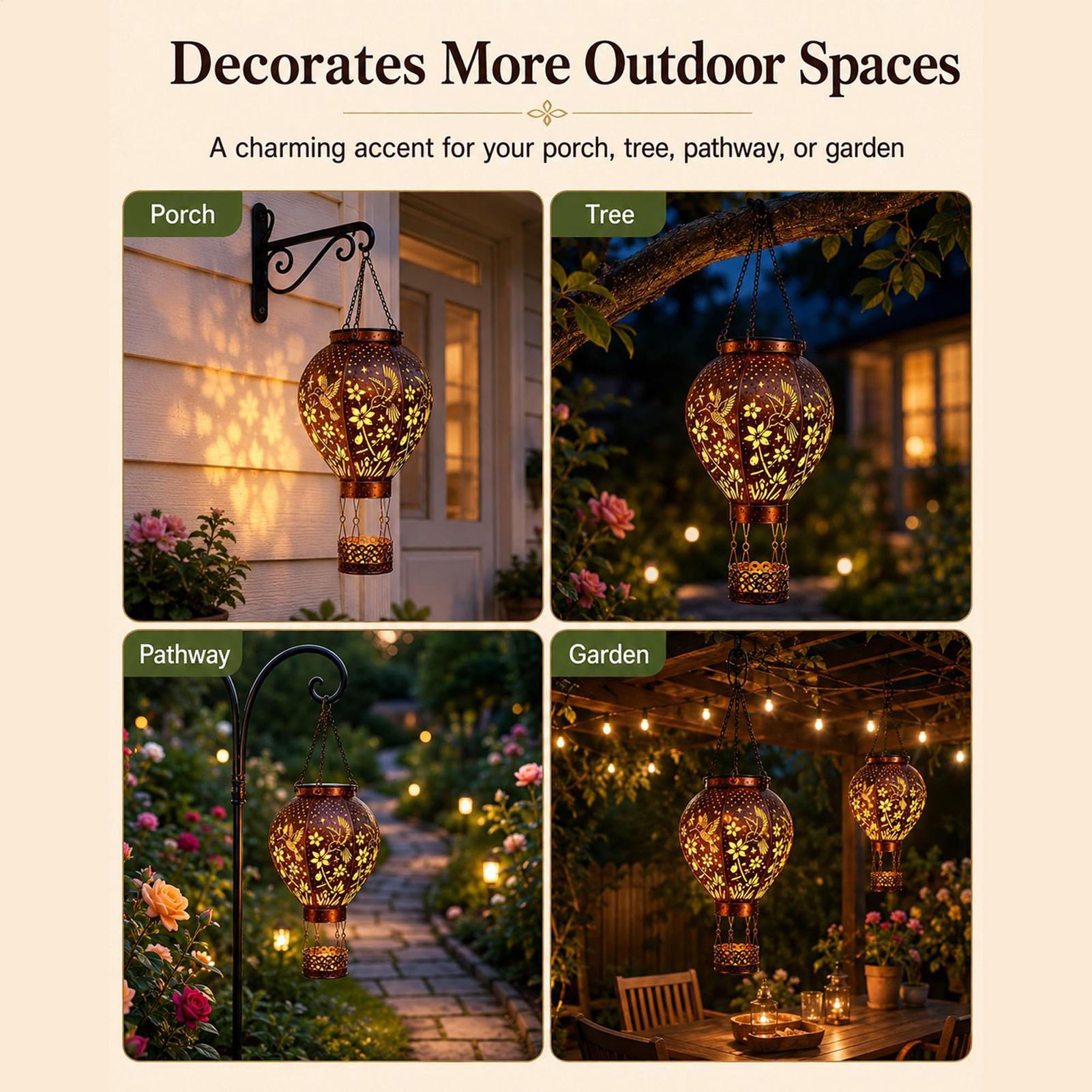 Hot Air Balloon Solar Light Hu - Solar Path Light review and price