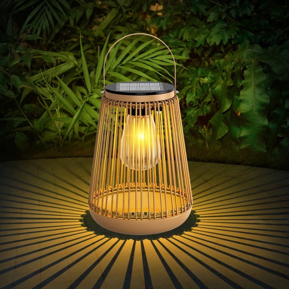 IP65 Waterproof Solar Rattan L - Outdoor Lighting For Patio review and price