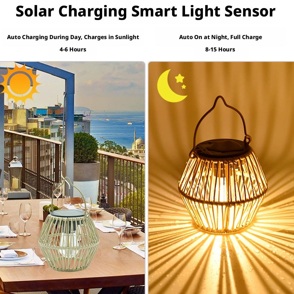 IP65 Waterproof Solar Rattan L - Outdoor Lighting For Patio review and price
