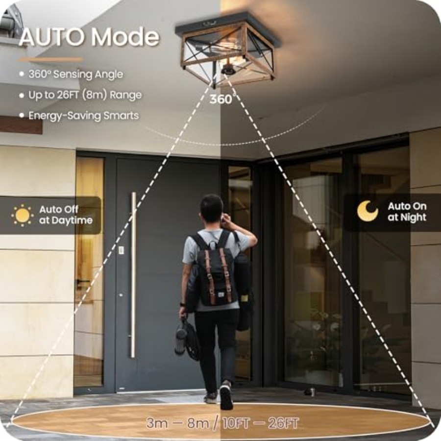 Outdoor Ceiling Light with Mot - Outdoor Lighting Sensor review and price