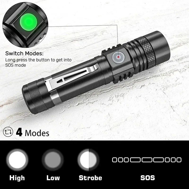 T6 LED Rechargeable Flashlight - Outdoor Lighting Setup review and price