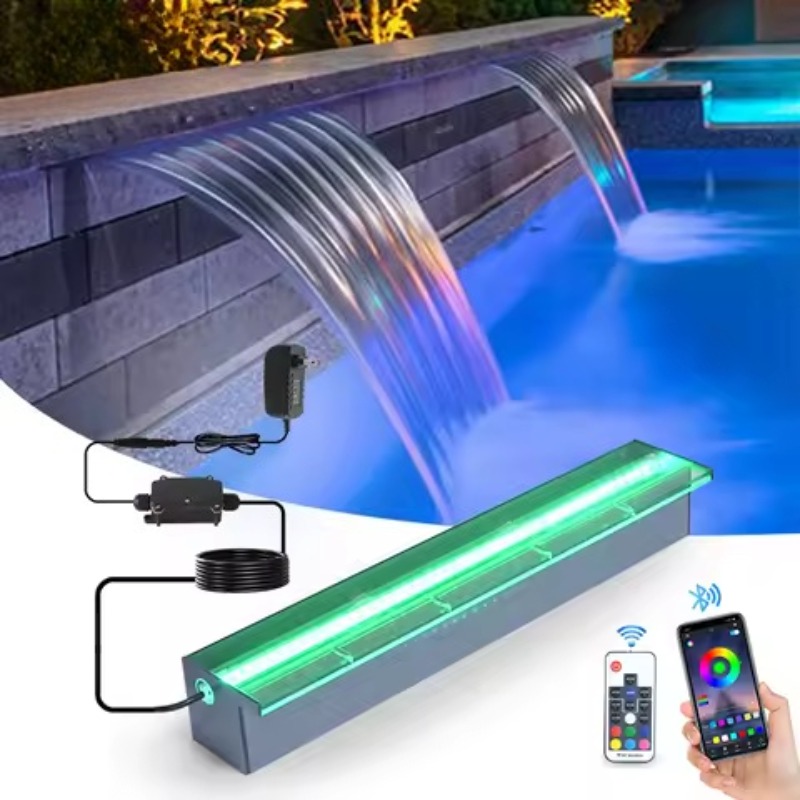 Acrylic Sheer Descent Waterfal - Pond Light Submersible review and price