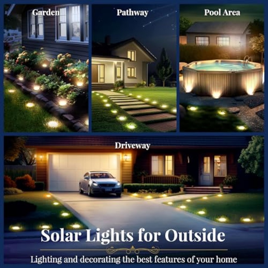 Solar Ground Lights Solar Ligh - Outdoor Lighting For Patio review and price