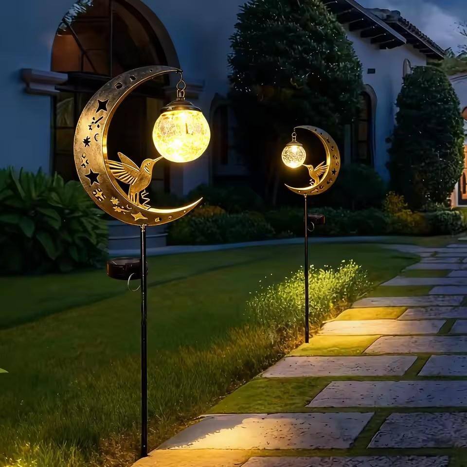 Solar Lawn Light Iron Hummingb - Solar Path Light review and price