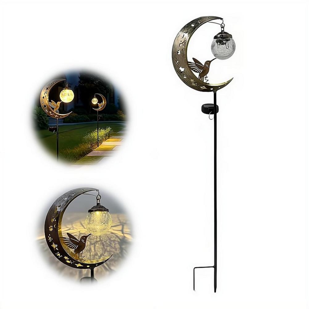 Solar Lawn Light Iron Hummingb - Solar Path Light review and price